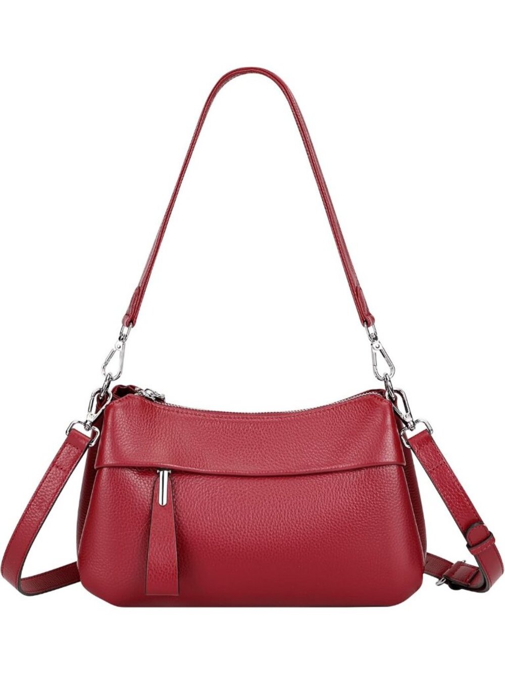 Stylish Small Genuine Leather Crossbody Bag for Women - Versatile Shoulder Purse